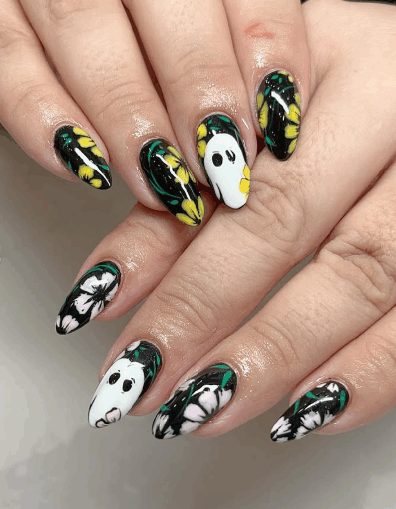 100 latest spooky cute Halloween nail ideas to try in 2025