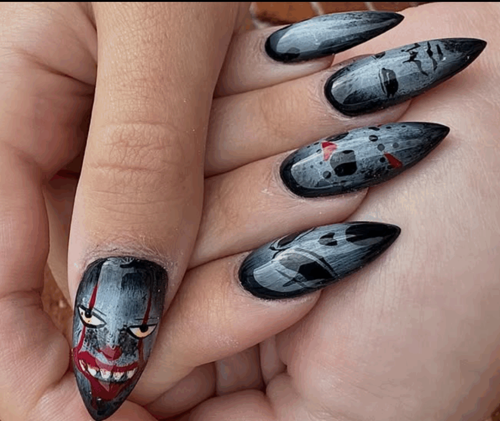 100 latest spooky cute Halloween nail ideas to try in 2025