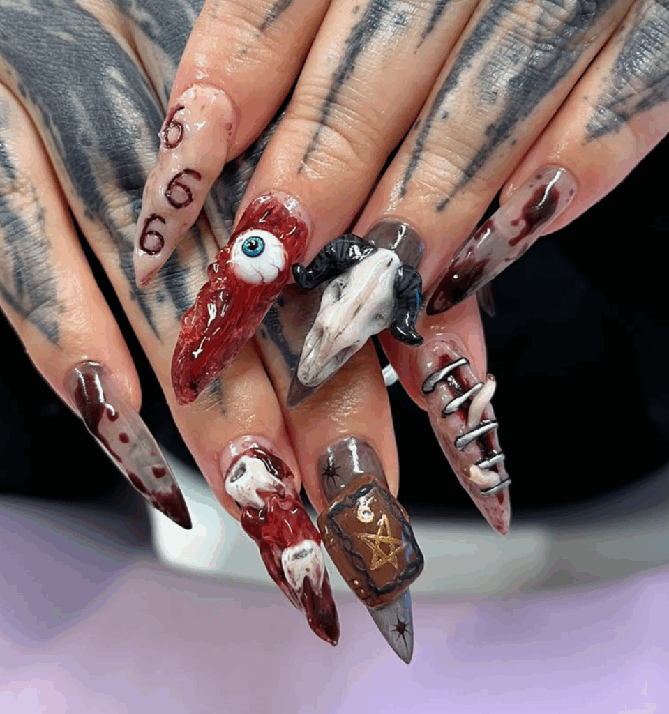 100 latest spooky cute Halloween nail ideas to try in 2025