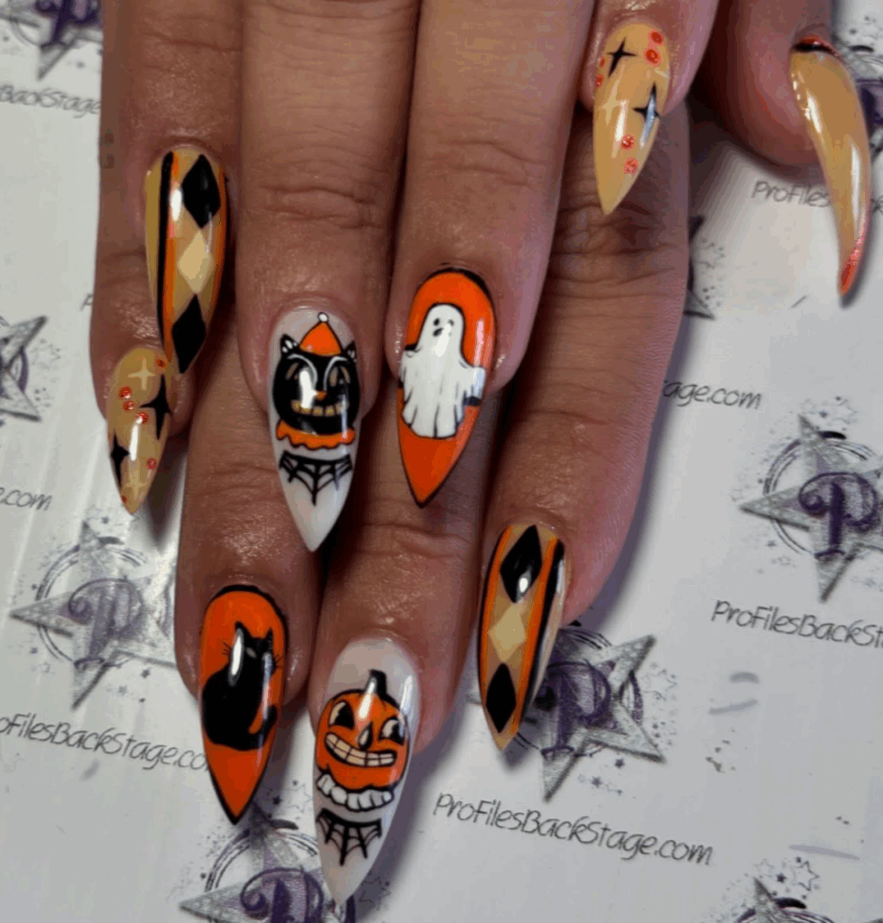 100 latest spooky cute Halloween nail ideas to try in 2025