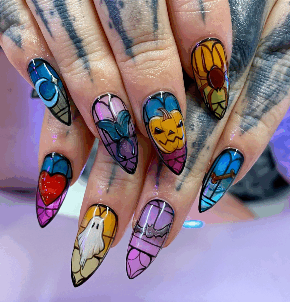100 latest spooky cute Halloween nail ideas to try in 2025