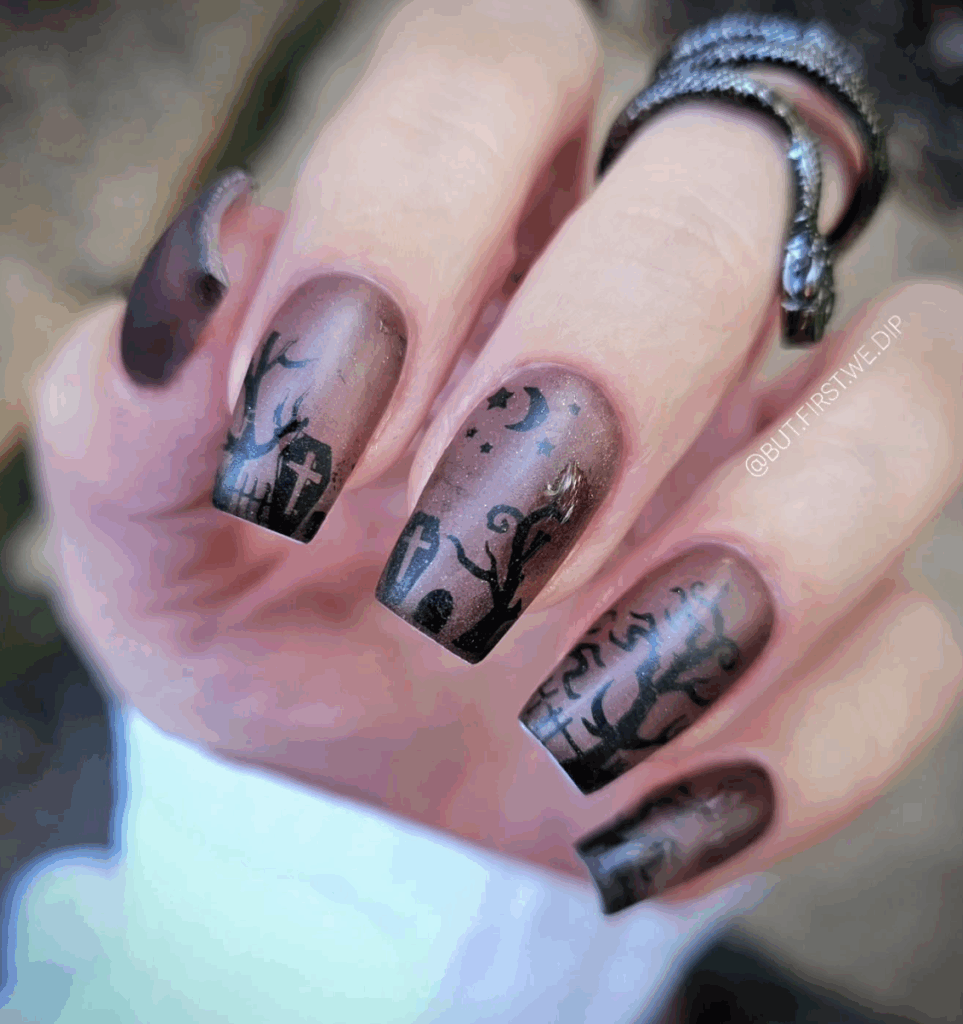 100 latest spooky cute Halloween nail ideas to try in 2025