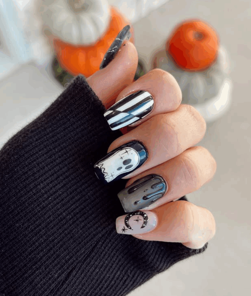 100 latest spooky cute Halloween nail ideas to try in 2025