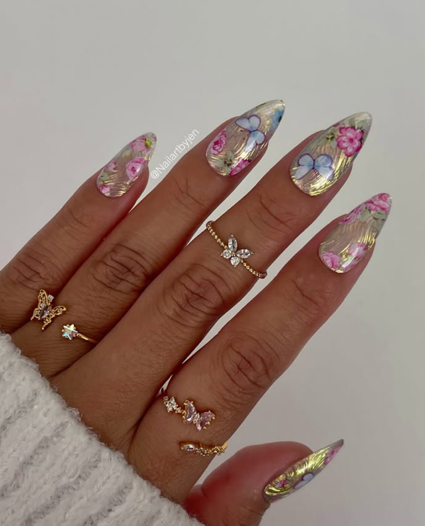 Bold and beautiful floral nails to try in spring 2026